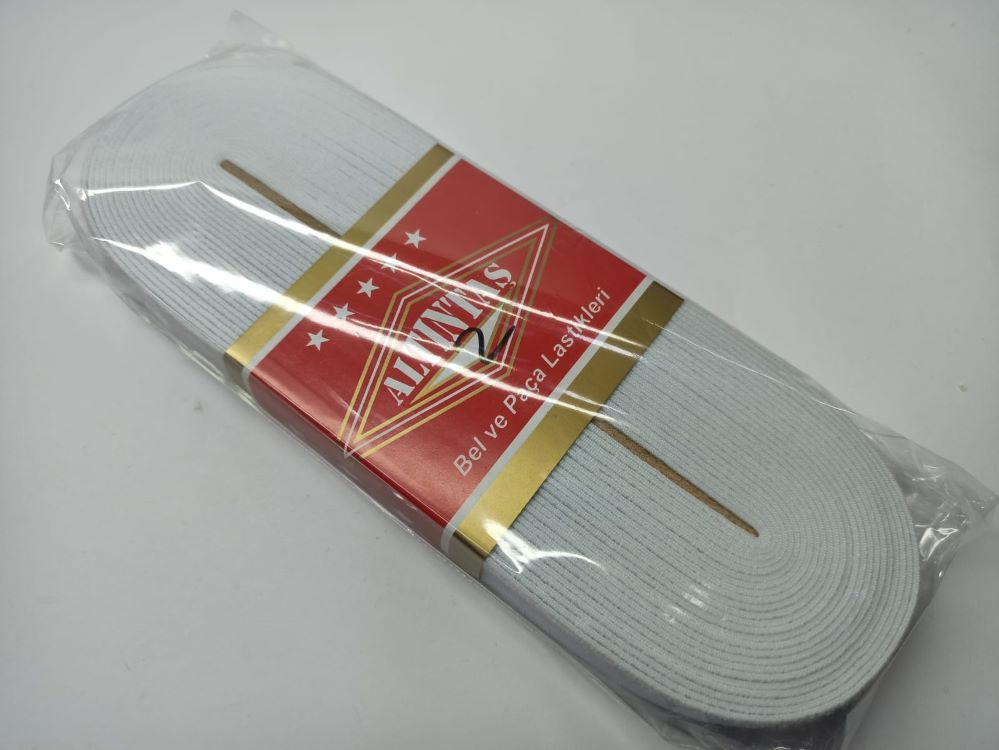 Beyaz Lastik 2 cm