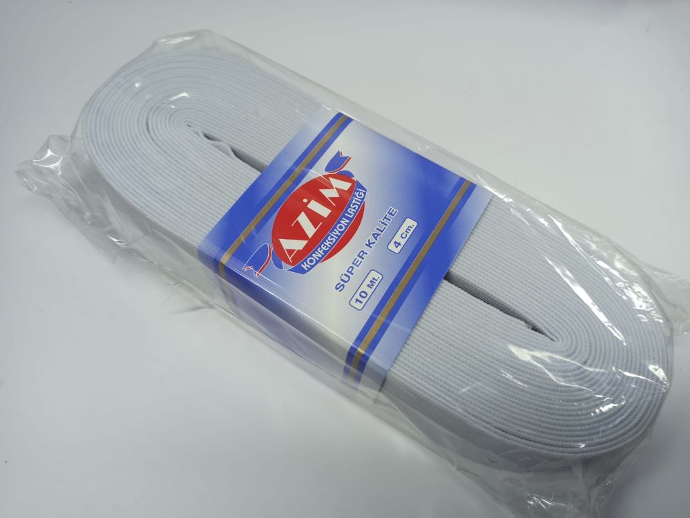 Beyaz Lastik 4 cm